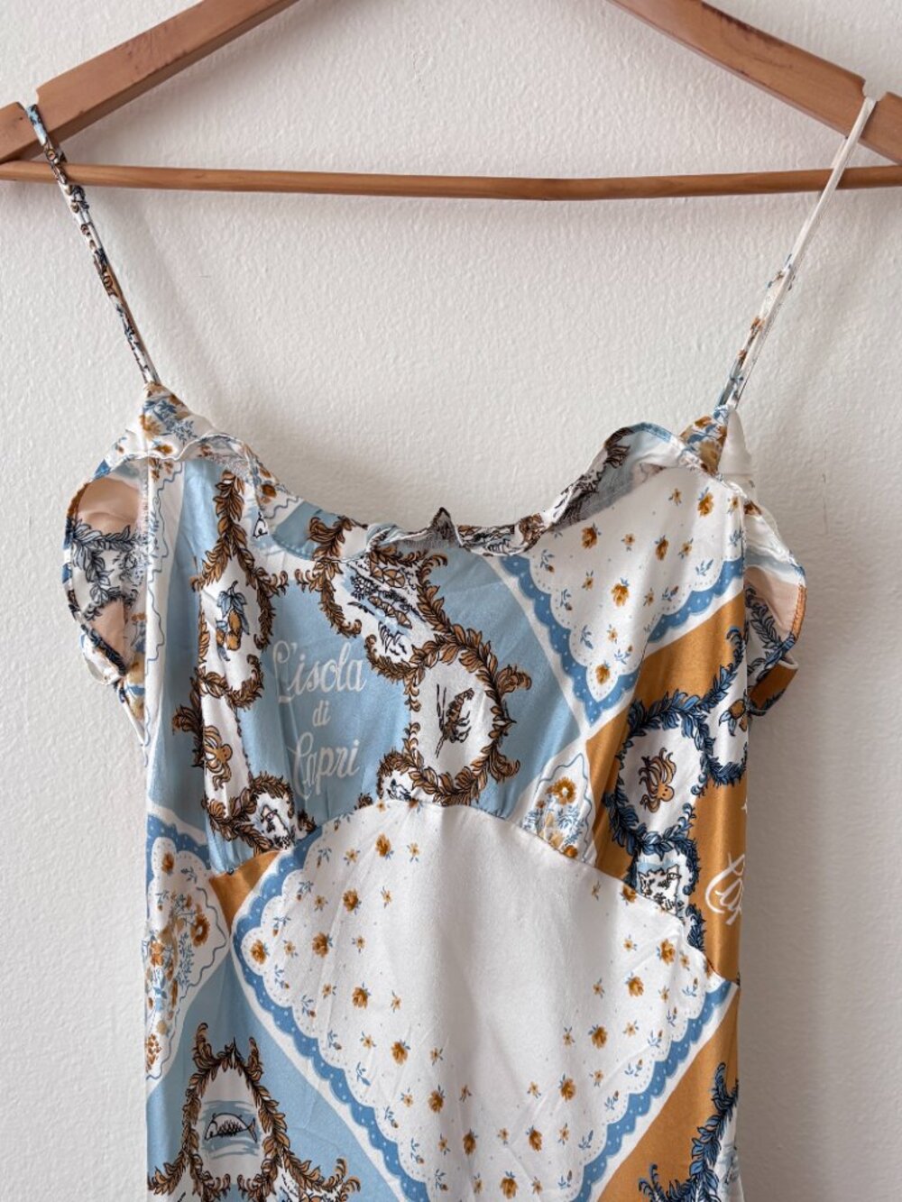 Reformation Aribella Ruffled Printed Silk-Charmeuse Maxi Dress - Picture 8 of 13